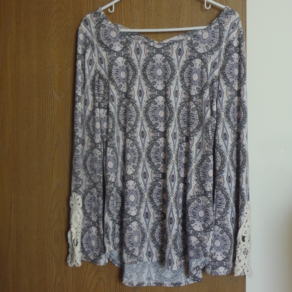 Maurice pink/grey top